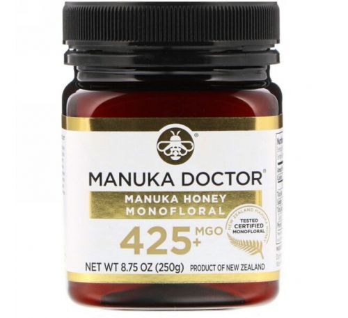 Manuka Doctor, Monofloral с медом мануки, оксид магния 425+, 8,75 унции (250 г)