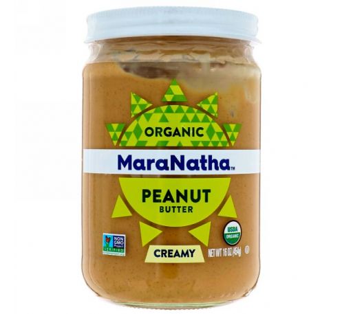 MaraNatha, Органическое арахисовое масло, Кремовое, 16 унц. (454 г)