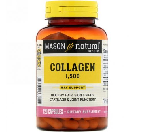 Mason Natural, Коллаген 1500, 120 капсул