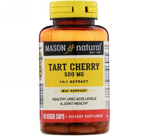 Mason Natural, Tart Cherry, 500 mg, 90 Veggie Caps