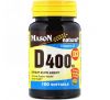 Mason Natural, Vitamin D3, 400 IU, 100 Softgels