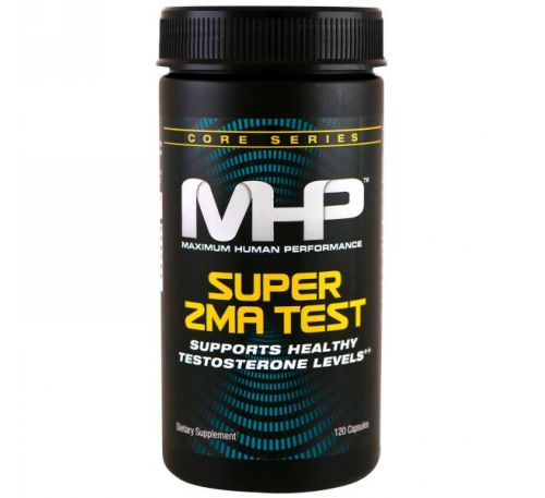 Maximum Human Performance, LLC, Тест Super ZMA, 120 капсул