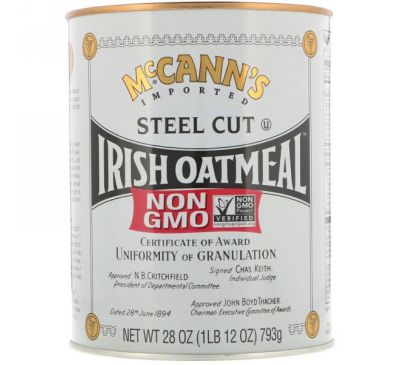 McCann's Irish Oatmeal, Измельченная овсянка, 28 унций (793 г)