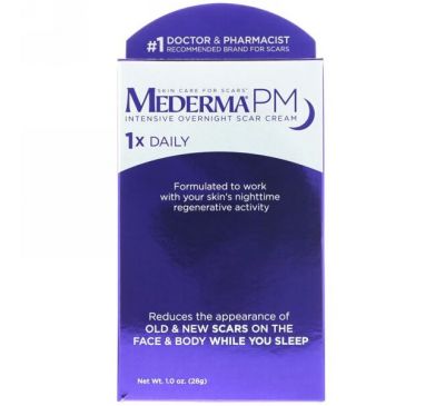 Mederma, PM, интенсивный крем, воздействующий на шрамы, 1,0 унц. (28 г)