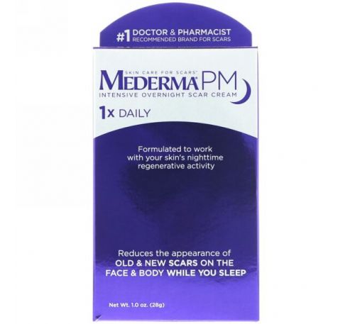 Mederma, PM, интенсивный крем, воздействующий на шрамы, 1,0 унц. (28 г)