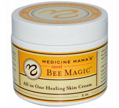 Medicine Mama's, Сладкое пчелиное волшебство, заживляющий крем для кожи, все в одном, 2 унции