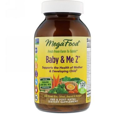 MegaFood, Baby & Me 2, 120 таблеток