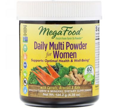 MegaFood, Daily Multi Powder for Women, 60 Scoops