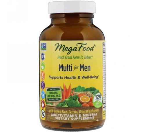 MegaFood, Мультивитамин для мужчин, 120 таблеток