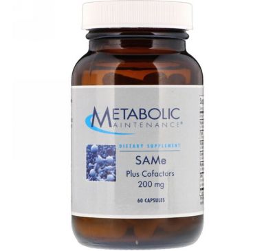 Metabolic Maintenance, Кофакторы метионина плюс, 200 мг, 60 капсул