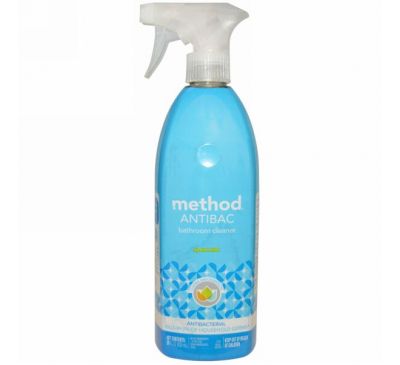Method, Антибактериальное, чистящее средство для ванны, Мята, 28 жидких унций (828 мл)