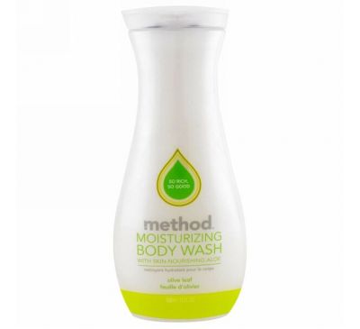 Method, Увлажняющее средство для мытья тела, оливковый лист, 18 жидких унций (532 мл)