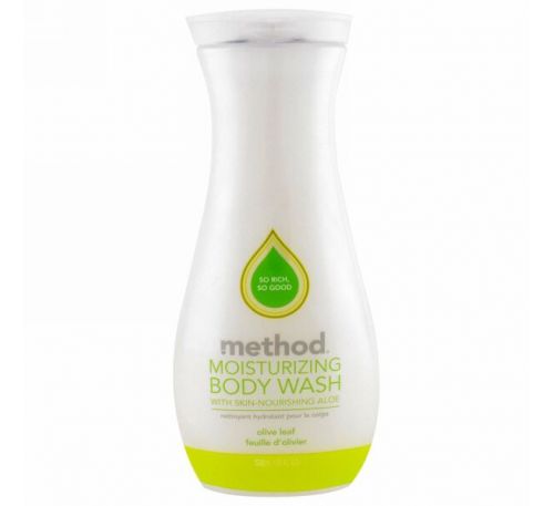 Method, Увлажняющее средство для мытья тела, оливковый лист, 18 жидких унций (532 мл)