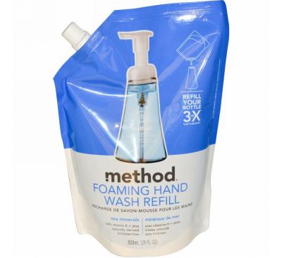 Method, Жидкость для мытья рук, морские минералы, 28 жидких унций (828 мл)