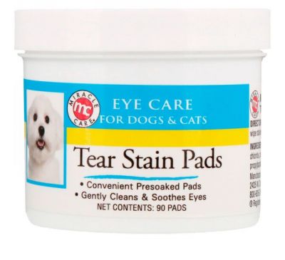 Miracle Care, Eye Care, Tear Stain Pads, For Dogs & Cats, 90 Pads
