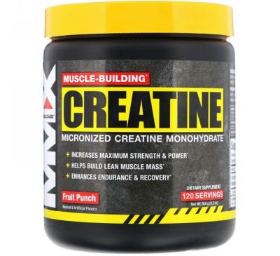 MuscleMaxx, Muscle Building Creatine, Fruit Punch, 9.3 oz (264 g)