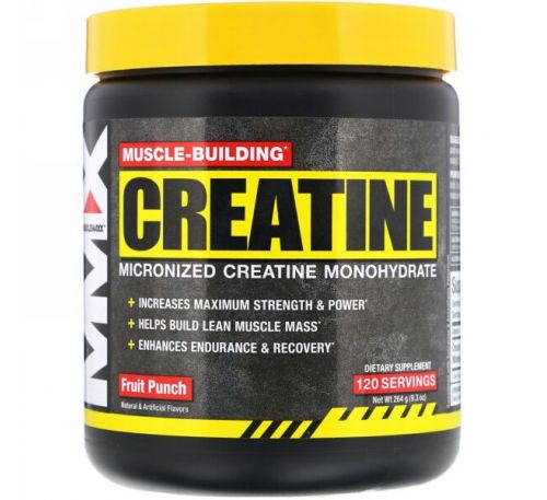 MuscleMaxx, Muscle Building Creatine, Fruit Punch, 9.3 oz (264 g)