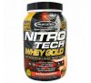 Muscletech, Nitro Tech, 100% сыворотка Gold, клубника, 2.20 фунтов (999 г)