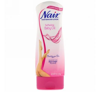 Nair , Hair Remover Lotion, with Softening Baby Oil, 9 oz (255 g)