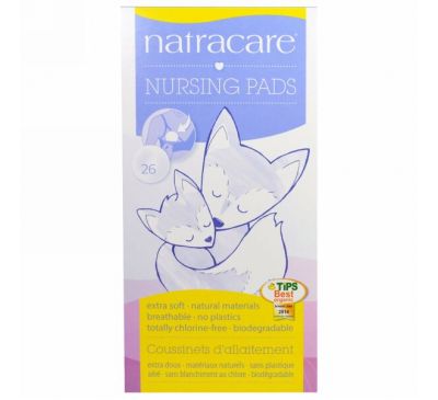 Natracare, Прокладки для кормящих мам, 26 штук