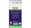 Natrol, DHA, Brain Health, Lemon, 500 mg, 30 Softgels