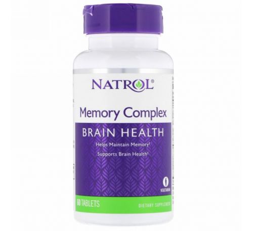 Natrol, Комплекс для памяти, 60 Таблеток