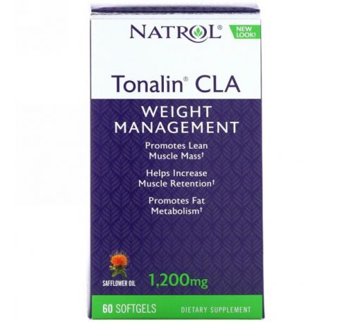 Natrol, Tonalin, CLA, 1,200 mg, 60 Softgels