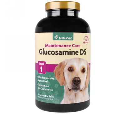 NaturVet, Глюкозамин DS, поддерживающая терапия, уровень 1, 15,8 унц. (450 г)