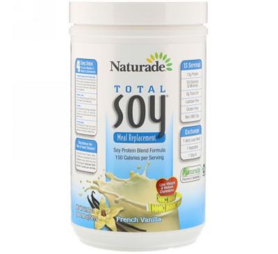 Naturade, Total Soy Meal Replacement, French Vanilla, 17.88 oz (507 g)