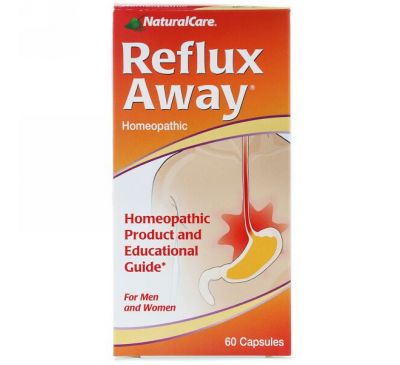 NaturalCare, Reflux-Away, For Men and Women, 60 Capsules