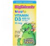 Natural Factors, Big Friends, Liquid, Vitamin D3, 400 IU, 0.5 fl oz (15 ml)