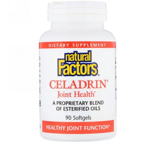 Natural Factors, Целадрин, Здоровье суставов, 90 желатиновых капсул