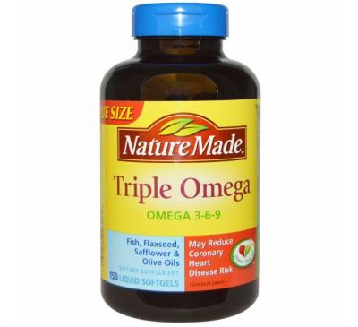 Nature Made, Triple Omega , 150 Liquid Softgels