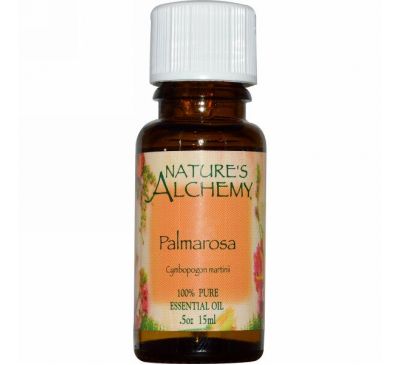 Nature's Alchemy, Пальмарозовое масло, эфирное масло, 0,5 унции (15 мл)
