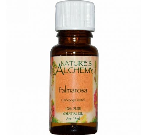 Nature's Alchemy, Пальмарозовое масло, эфирное масло, 0,5 унции (15 мл)