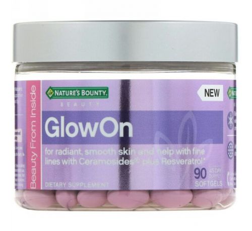 Nature's Bounty, GlowOn, 90 мягких таблеток