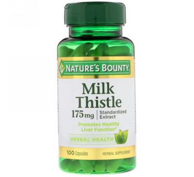 Nature's Bounty, Расторопша, 175 мг, 100 капсул