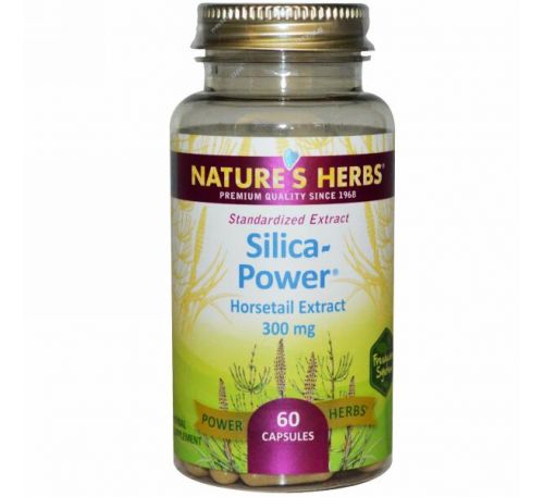 Nature's Herbs, Кремний, 300 мг, 60 капсул