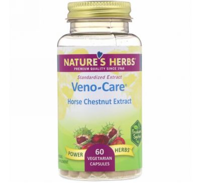 Nature's Herbs, Veno-Care, Horse Chestnut Extract, 60 Vegetarian Capsules