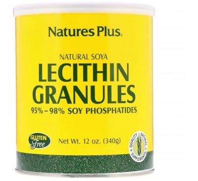 Nature's Plus, Гранулы лецитина, натуральная соя 12 унции (340 г)