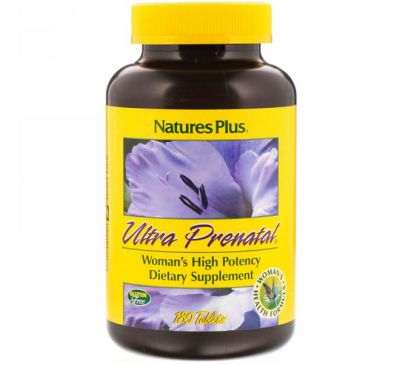 Nature's Plus, Пищевая добавка «Ультра пренатал», 180 таблеток