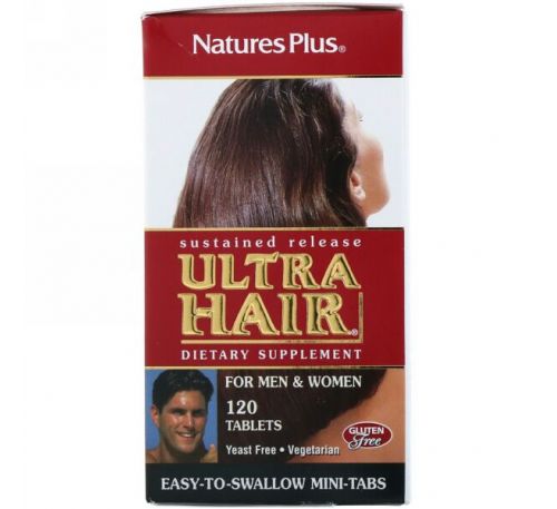 Nature's Plus, Ultra Hair, For Men & Women, 120 Tablets