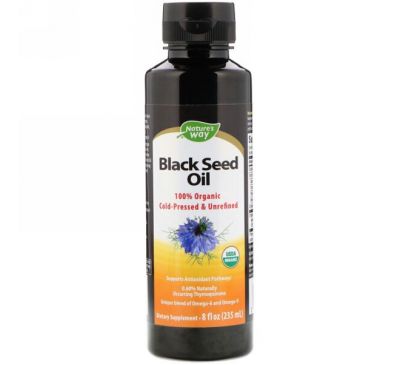 Nature's Way, 100% Organic Black Seed Oil, 8 fl oz (235 ml)
