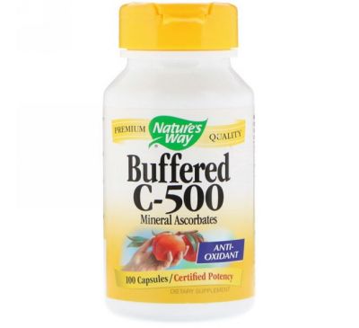 Nature's Way, Буферизованный витамин C -500, 100 капсул