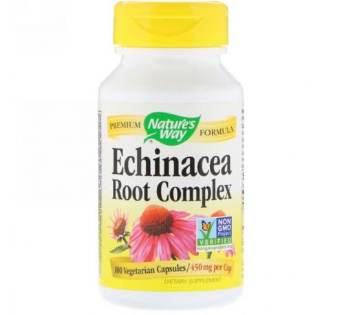 Nature's Way, Echinacea Root Complex, 450 mg, 100 Vegetarian Capsules