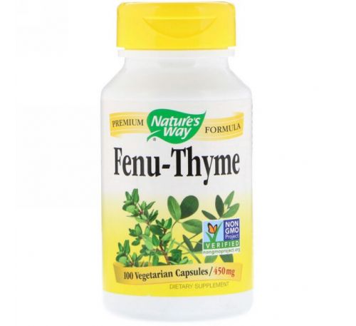 Nature's Way, Fenu-Thyme, 450 mg, 100 Vegetarian Capsules