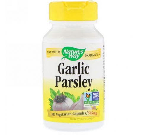 Nature's Way, Garlic & Parsley, 545 mg, 100 Vegetarian Capsules