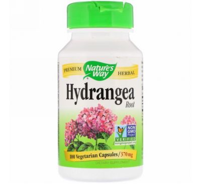 Nature's Way, Hydrangea Root, 370 mg, 100 Vegetarian Capsules