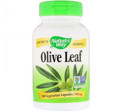 Nature's Way, Olive Leaf, 500 mg , 100 Vegetarian Capsules