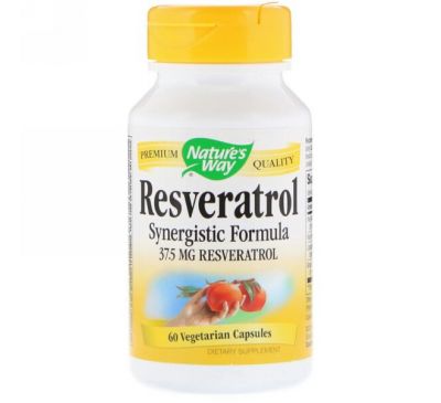 Nature's Way, Resveratrol, 37.5 mg, 60 Vegetarian Capsules
